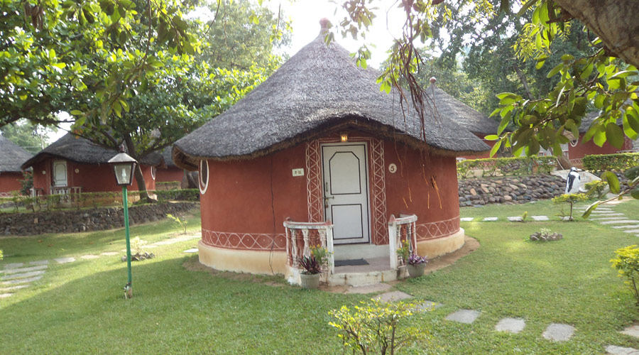 Lobby of KISHKINDA HERITAGE RESORT Hotel Hampi - Budget Hotels in Hampi